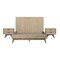 Armen Living Baly 3 Piece Acacia Queen Platform Bed and Nightstands Bedroom Set SETLFBDGRQN3A - alternate 1